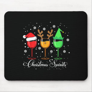 Mousepad Vias De Natal Divertidas Vinhos Feriados De Natal