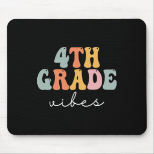 Mousepad Víblias do 4º ano Retro Groovy Women Happy First D