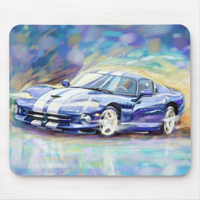 MOUSEPAD VÍBORA AZUL DE DODGE (Frente)