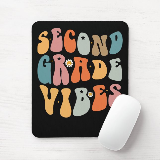 Mousepad Vibrações da Segunda Série de Volta às Aulas Escol (Com mouse)