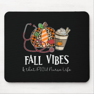 Mousepad Vibrações de Abóbora de Leopardo de Outono E Aquel