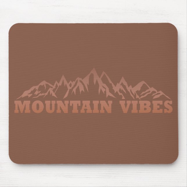 Mousepad vibrações de aventura na montanha ao ar livre (Frente)