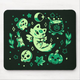 Mousepad Vibrações de Halloween Verde