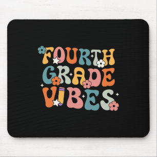 Mousepad Vibrações de Série De Volta à Escola Retro Profess