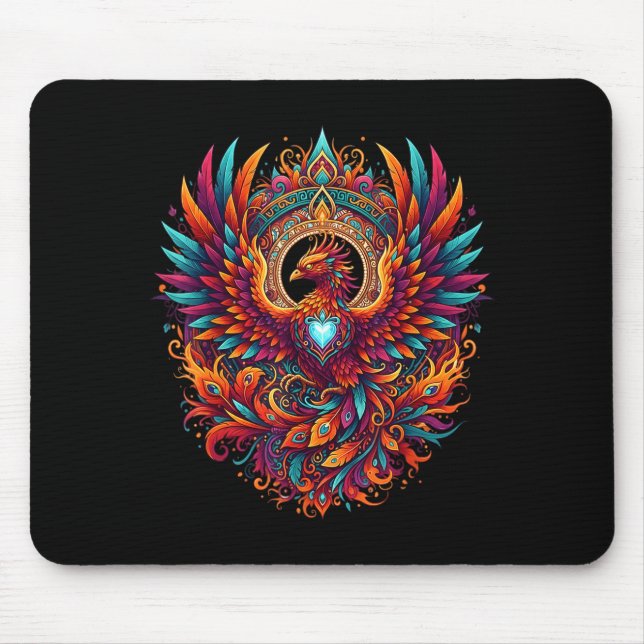 Mousepad Vibrant Fantasy Pcute Ss Cute Ssnix Mythical Bird  (Frente)