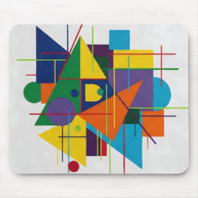 Mousepad Vibrant Geometric Symphony (Frente)