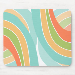 Mousepad Vibrante de verão, impressão de curva
