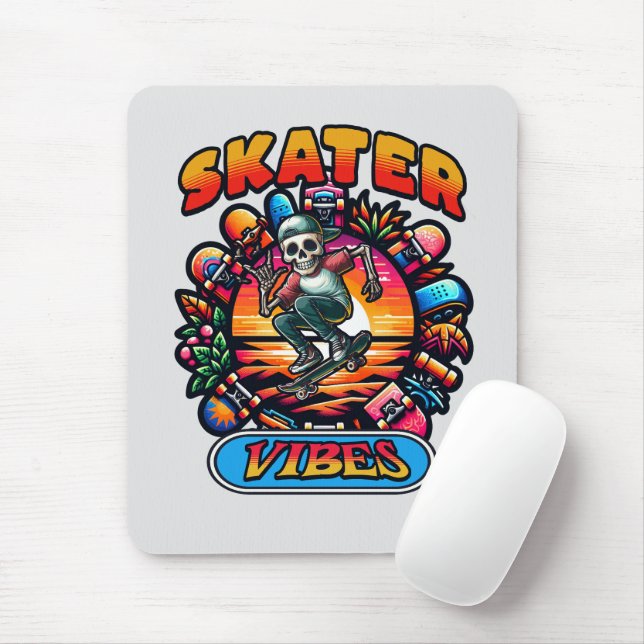 MOUSEPAD VÍBULOS DE SKATER! (Com mouse)