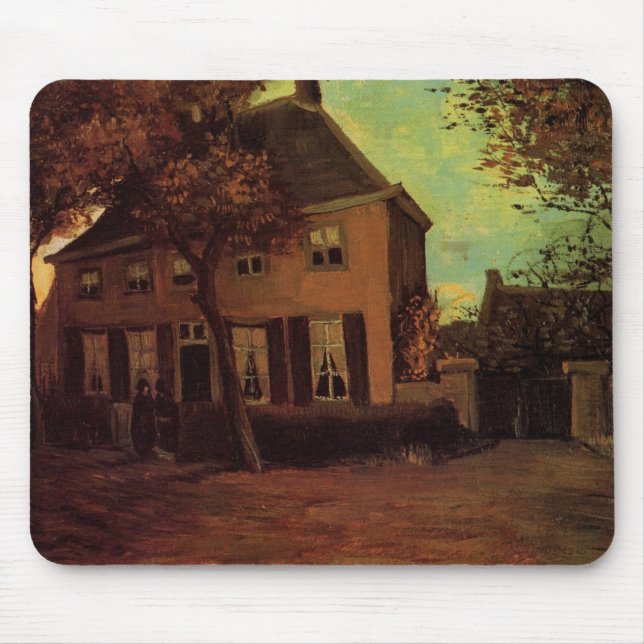 Mousepad Vicarage em Nuenen por Vincent van Gogh (Frente)