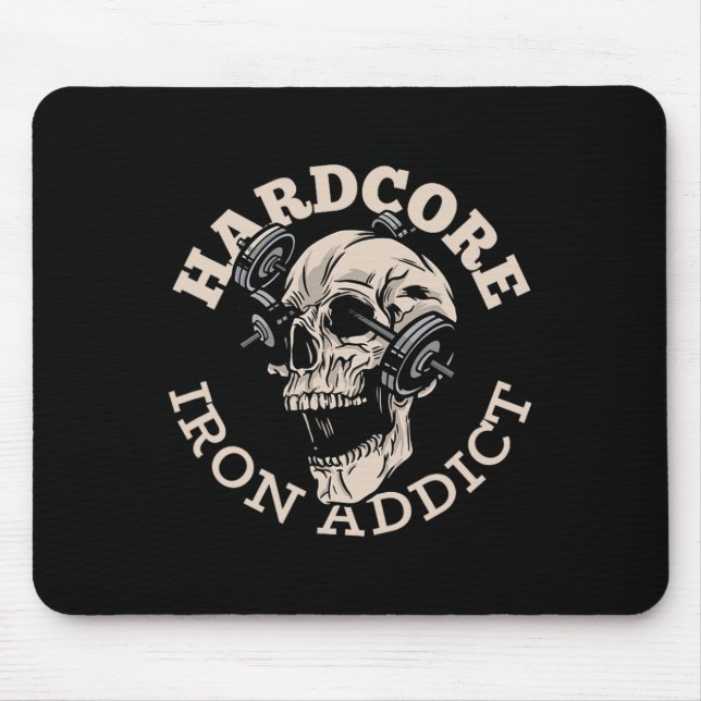 Mousepad Viciado em Ferro Hardcore (Frente)