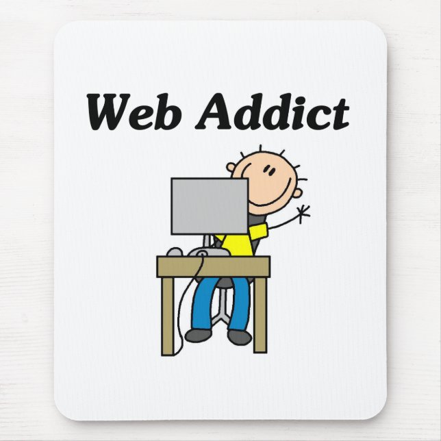 Mousepad Viciado em Internet (Frente)