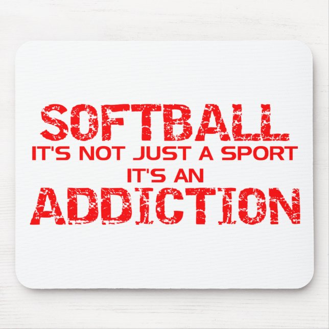 Mousepad Vício de Softball (Frente)