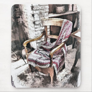 MOUSEPAD VICTORIANA FIRESIDE CHAIR