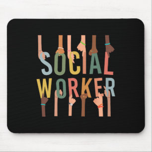 Mousepad Vida de Assistente Social Engraçado Mês de Trabalh