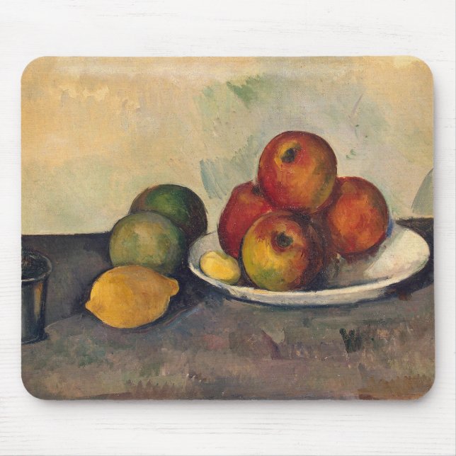 Mousepad Vida de Paul Cezanne | ainda com maçãs, c.1890 (Frente)