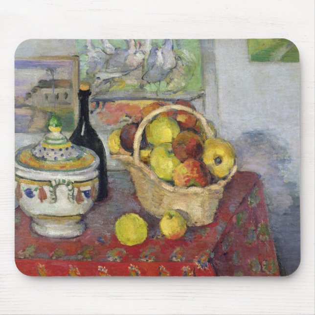 Mousepad Vida de Paul Cezanne | ainda com Tureen, c.1877 (Frente)