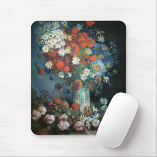 Mousepad Vida Estática com Flores de Prados Vincent Van G