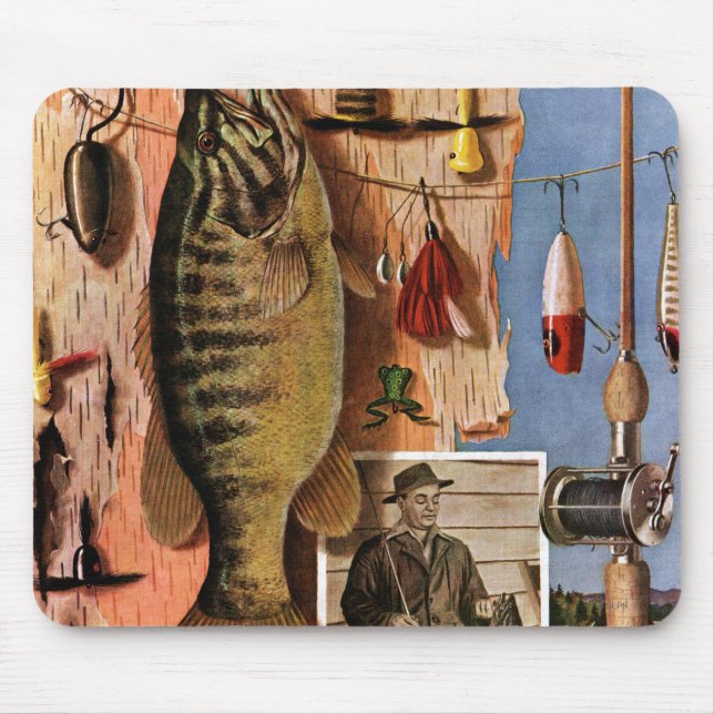 Mousepad Vida Estática de Pesca por John Atherton (Frente)