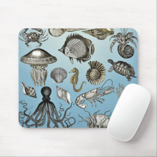 Mousepad Vida Marinha Botânica