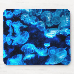 Mousepad Vida Marinha da Água-Vidro Azul Náutica