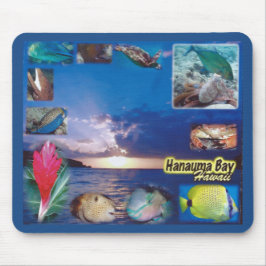Mousepad Vida marinha da baía de Havaí Hanauma