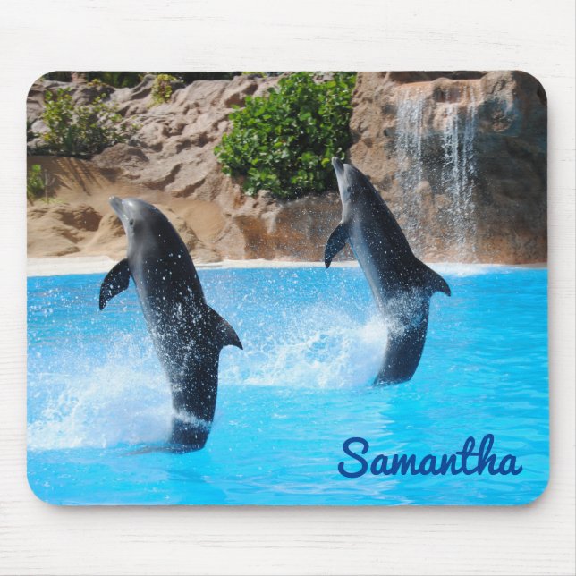 Mousepad Vida Marinha Golfinhos Dançantes (Frente)