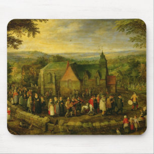 Mousepad Vida no campo com uma cena do casamento