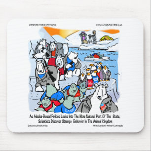 Mousepad Vida Selvagem & Política no Alasca Camisetas e Pre