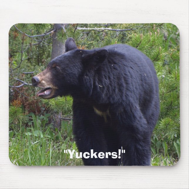 Mousepad Vida Selvagem Urso Negro (Frente)