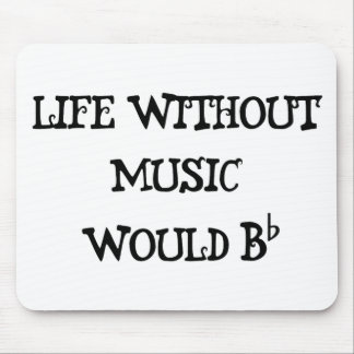 Mousepad Vida sem música