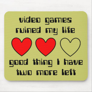 Mousepad Vidas Restantes Humor de Rato de Computador Divert