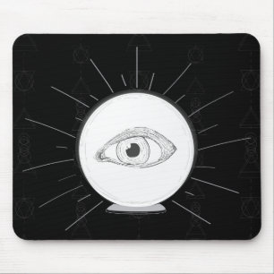 Mousepad Vidente Olho Vidente Bola de Cristal Esotérica