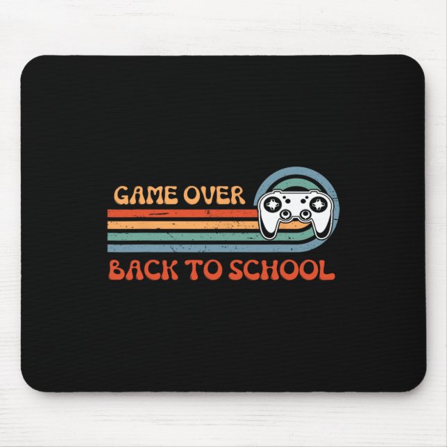 Mousepad Vídeo do Jogo Divertido de Volta às Aulas sobre Pr (Frente)