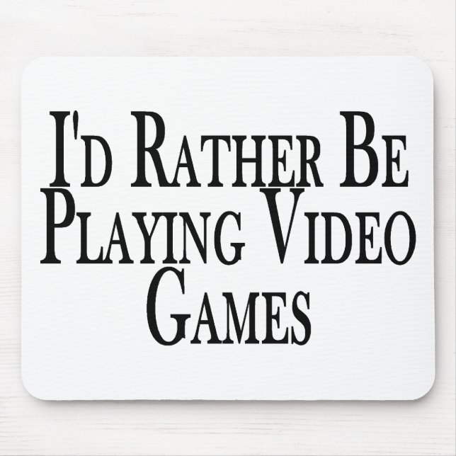 Mousepad Video games do jogo da preferencialmente (Frente)