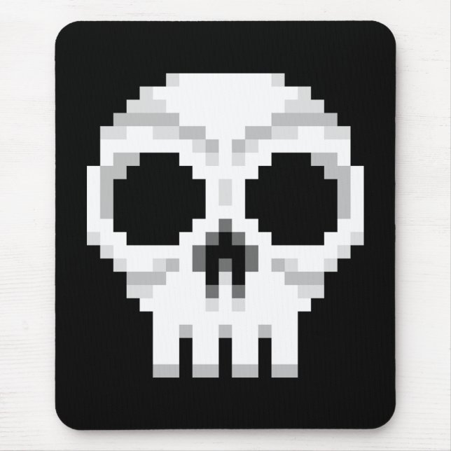 Mousepad Videogame Death Skull - Pixel Art (Frente)