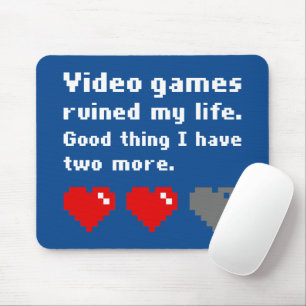 Mousepad Videos games arruinaram minha vida