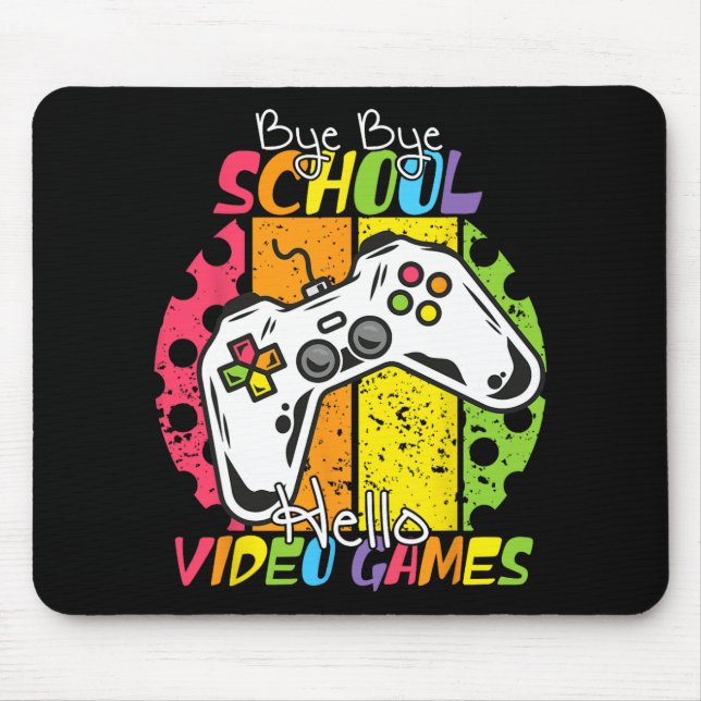 Mousepad Videos games de Alô do Dia da Faculdade de Tchau (Frente)