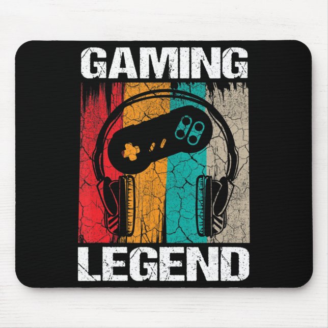 Mousepad Videos games de jogos de legenda Gamer Dons de pre (Frente)