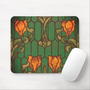 Mousepad Vidro achatado, cor verde-laranja