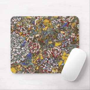 Mousepad Vidro Arrefecido Floral Botânico
