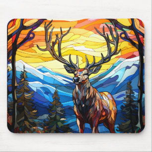 Mousepad Vidro congelado numa floresta
