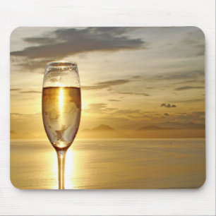 Mousepad vidro do champanhe