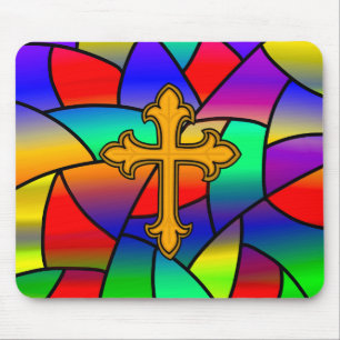 Mousepad Vidro e cruz manchados
