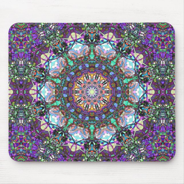 Mousepad Vidro Estido Mandala (Frente)