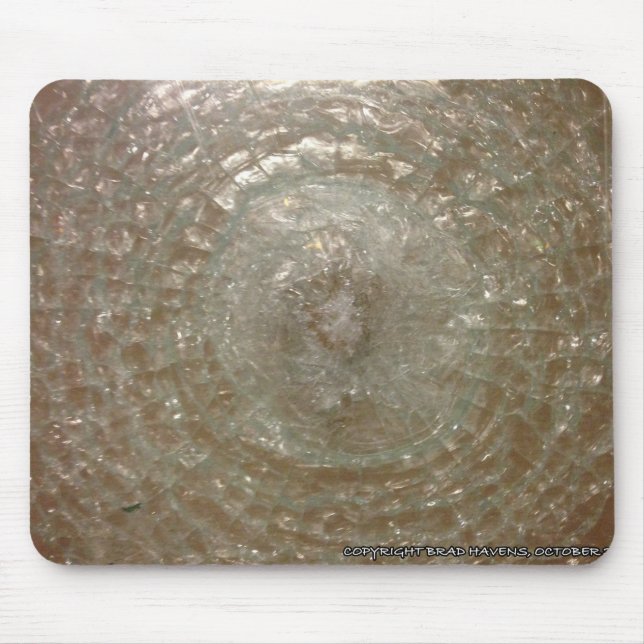 Mousepad Vidro estilhaçado em um (Frente)