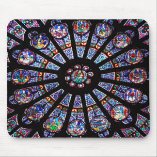 Mousepad Vidro manchado de Notre Dame