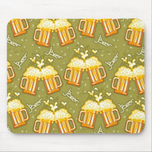 Mousepad Vidros do teste padrão da cerveja