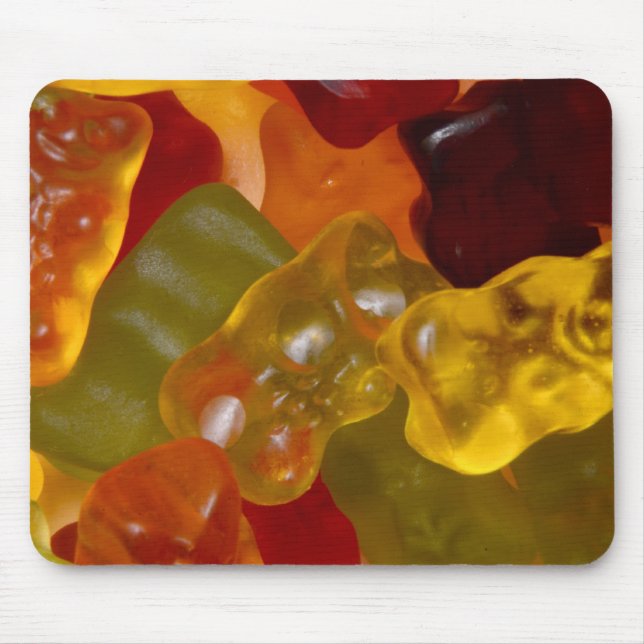 Mousepad Viele bunte Gummibärchen (Frente)