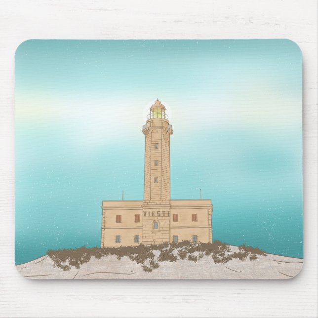 Mousepad Vieste Lighthouse Itália (Frente)