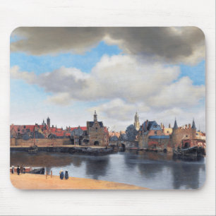 Mousepad View of Delft, Johannes Vermeer, 1659-1660